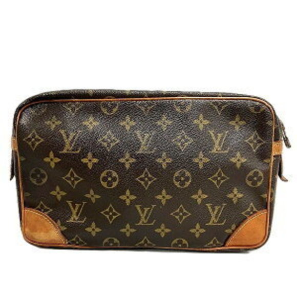 Louis Vuitton Shoulder Monogram Clutch Bag Compigne - Picture 1 of 8